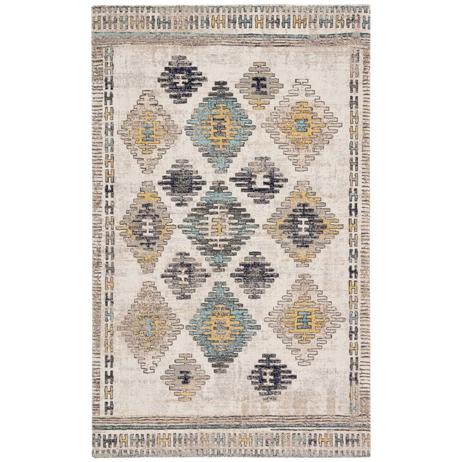 Jaipur Polaris Dez Tribal Blue Yellow POL17 Rug