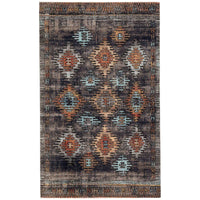 Jaipur Polaris Dez Tribal Blue Orange POL18 Rug