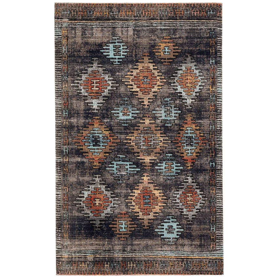 Jaipur Polaris Dez Tribal Blue Orange POL18 Rug