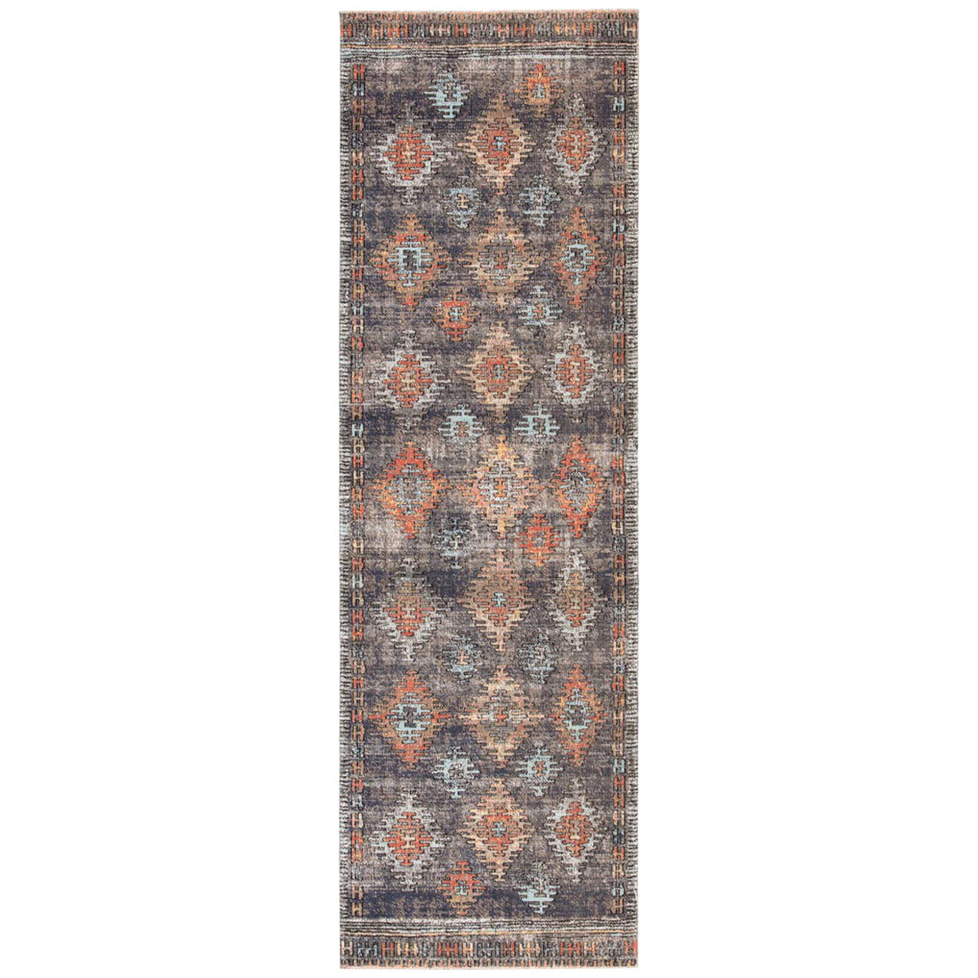 Jaipur Polaris Dez Tribal Blue Orange POL18 Rug