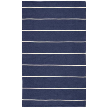 Jaipur Lanai Corbina Striped Dark Blue Ivory LAN02 Rug