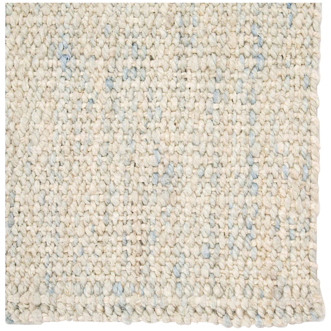 Jaipur Naturals Tobago Bluffton Solid Ivory Blue NAT34 Rug