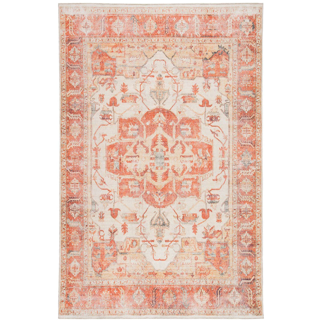 Jaipur Boheme Rhoda Medallion Orange Ivory BOH01 Rug