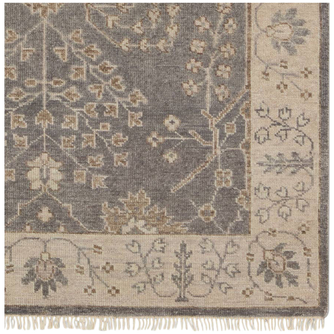 Jaipur Liberty Reagan Bordered LIB02 Gray/Beige Area Rug