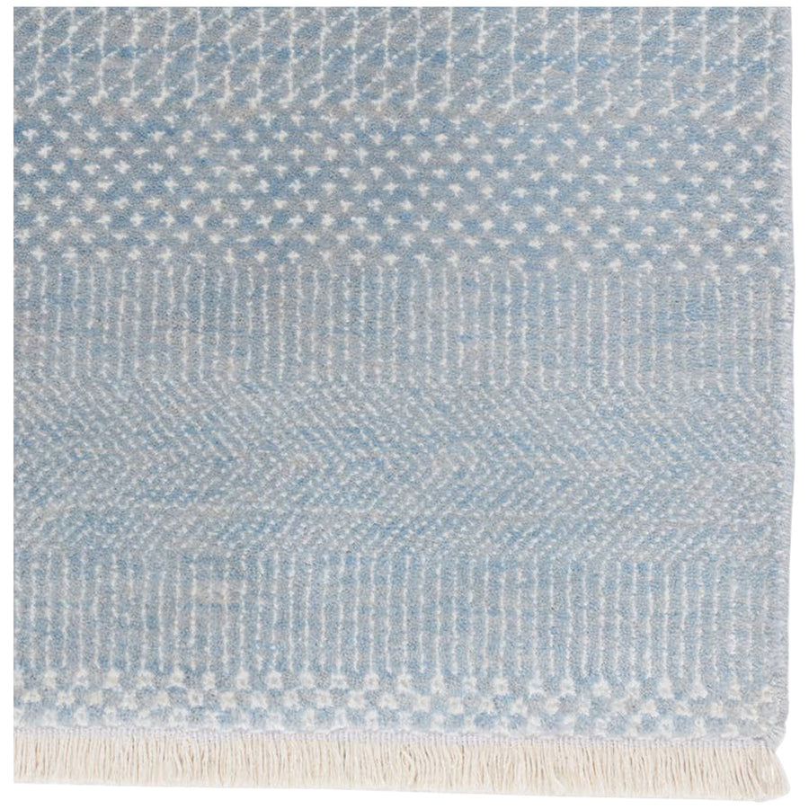 Jaipur Merritt Adler Tribal Sky Blue Ivory MER04 Rug