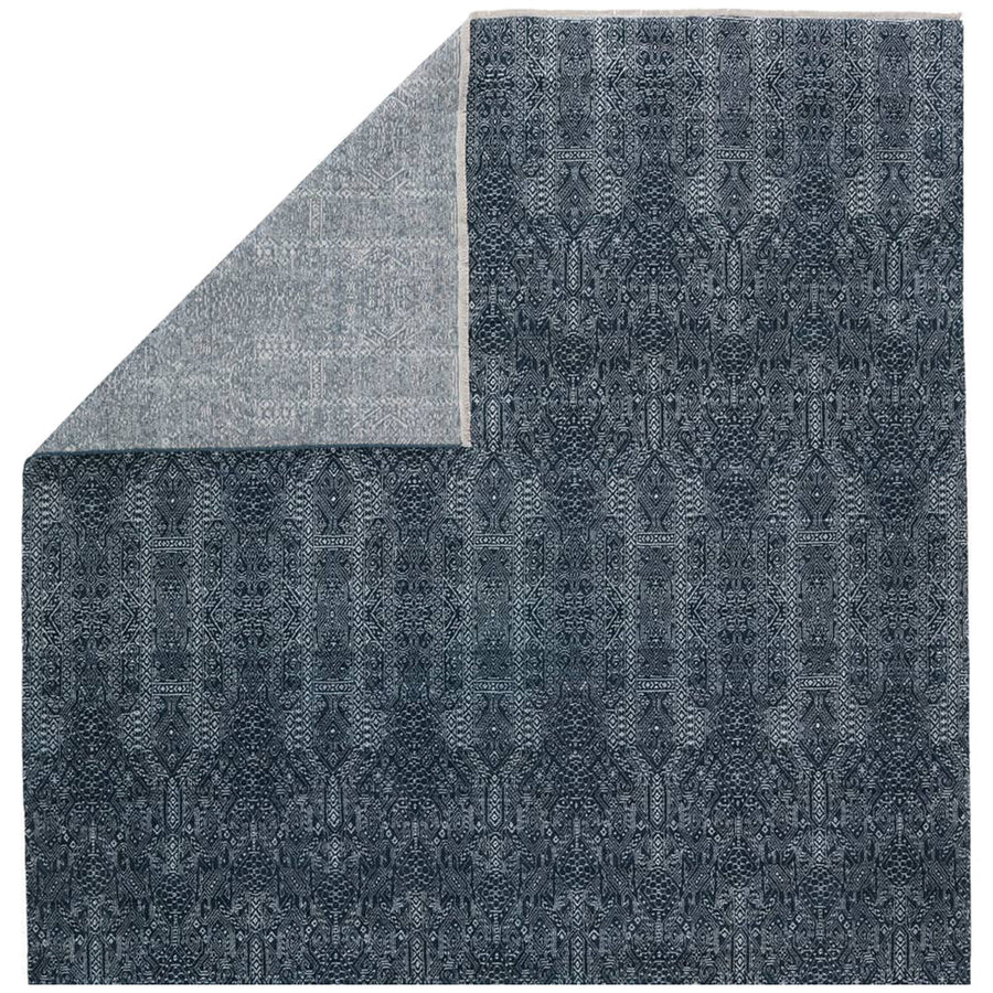 Jaipur Merritt Bram Tribal Dark Blue Ivory MER06 Rug