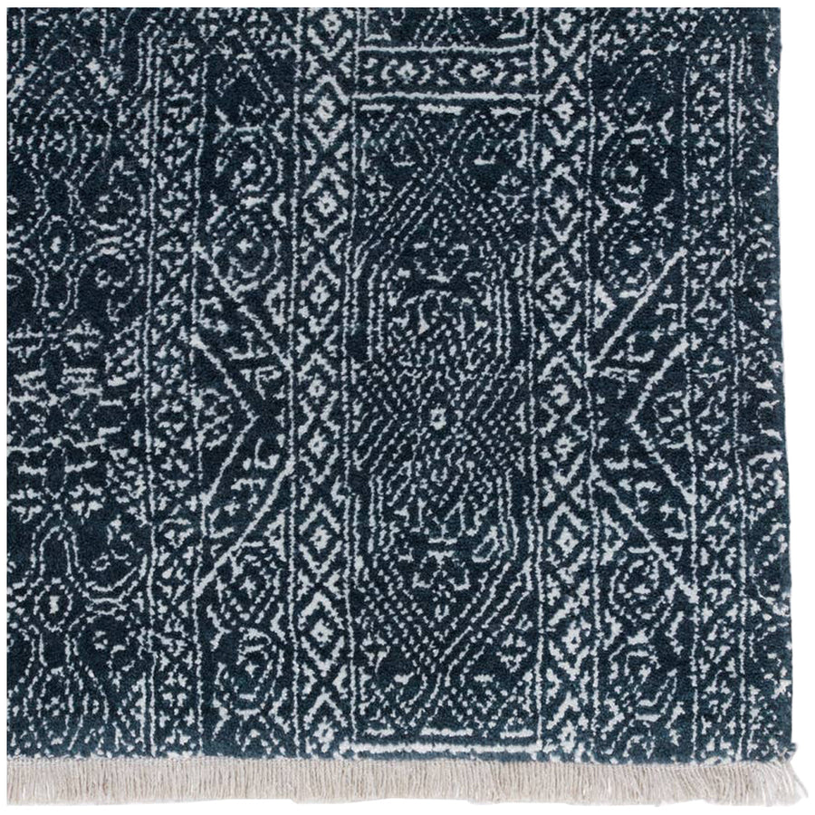 Jaipur Merritt Bram Tribal Dark Blue Ivory MER06 Rug