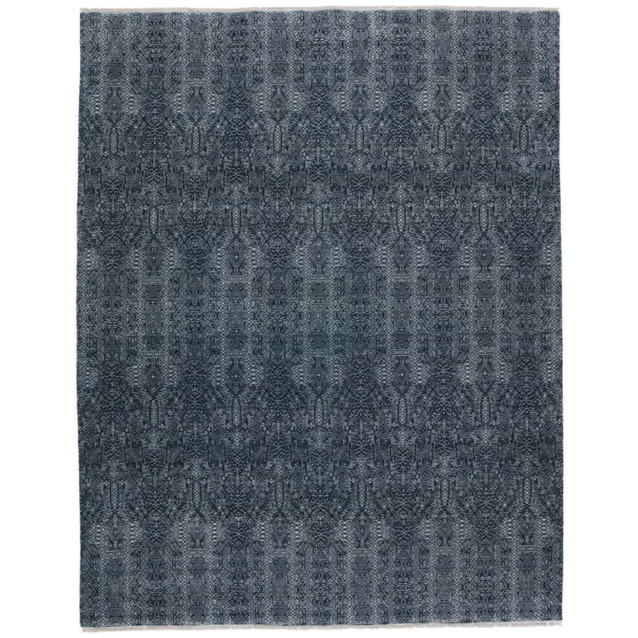 Jaipur Merritt Bram Tribal Dark Blue Ivory MER06 Rug