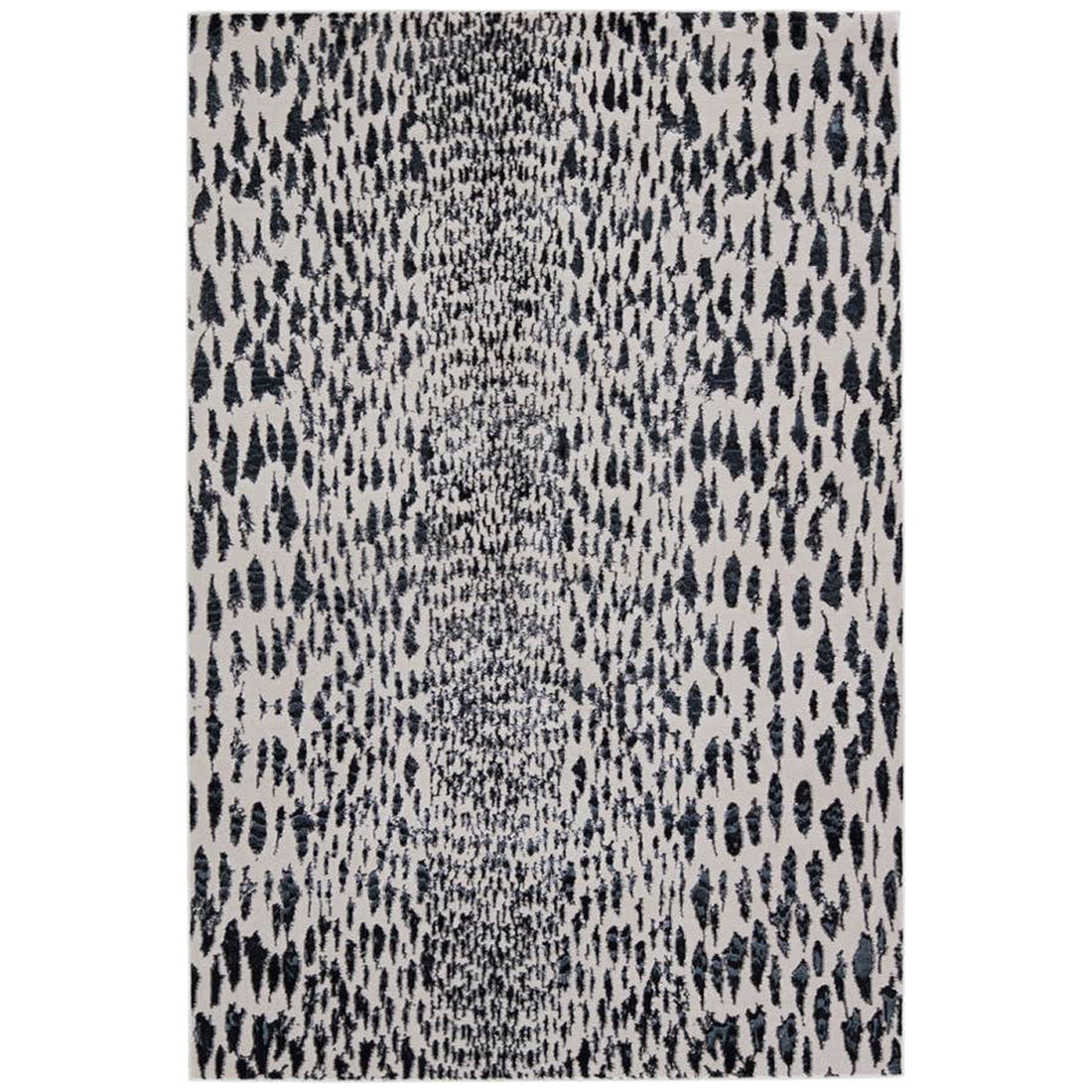 Jaipur Malilla by Nikki Chu Kimball Animal Dark Blue Ivory MLI04 Rug