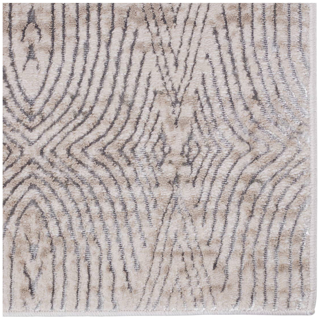 Jaipur Malilla by Nikki Chu Jaco Trellis Cream Gray MLI05 Rug