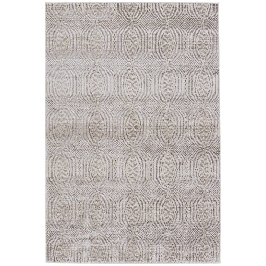 Jaipur Malilla by Nikki Chu Jaco Trellis Cream Gray MLI05 Rug