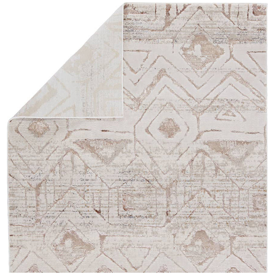 Jaipur Malilla by Nikki Chu Kalindi Tribal Cream Taupe MLI06 Rug