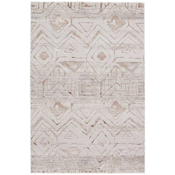 Jaipur Malilla by Nikki Chu Kalindi Tribal Cream Taupe MLI06 Rug