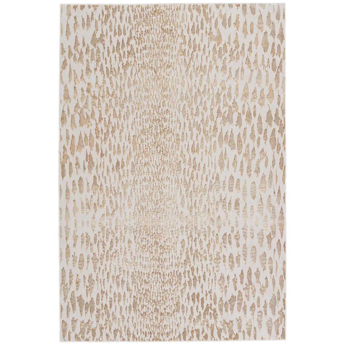 Jaipur Malilla by Nikki Chu Kimball Animal Ivory Gold MLI07 Rug