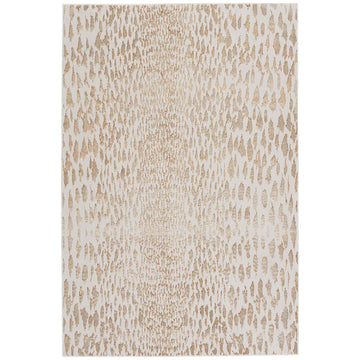 Jaipur Malilla by Nikki Chu Kimball Animal Ivory Gold MLI07 Rug