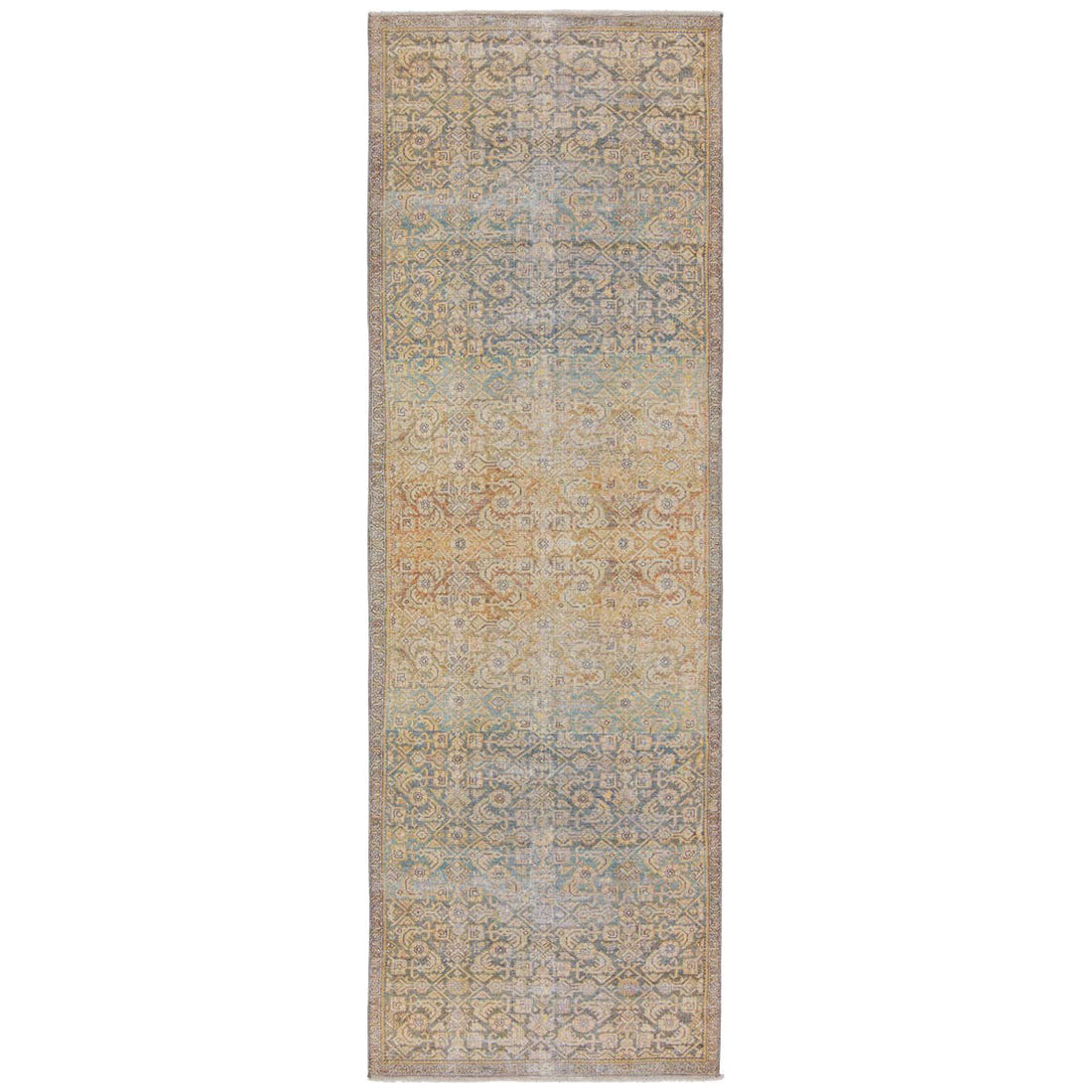 Jaipur Boheme Atkins Trellis Floral Gold Green BOH13 Rug