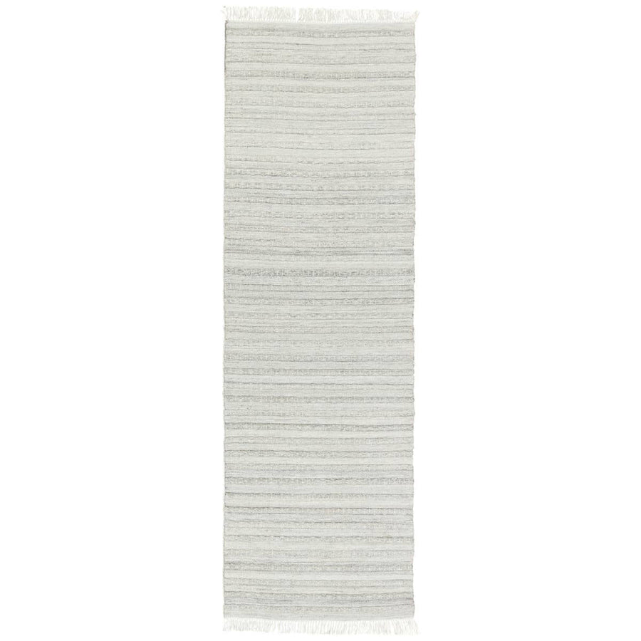 Jaipur Castillo Torre Solid Stripes Light Gray Cream CSL01 Rug