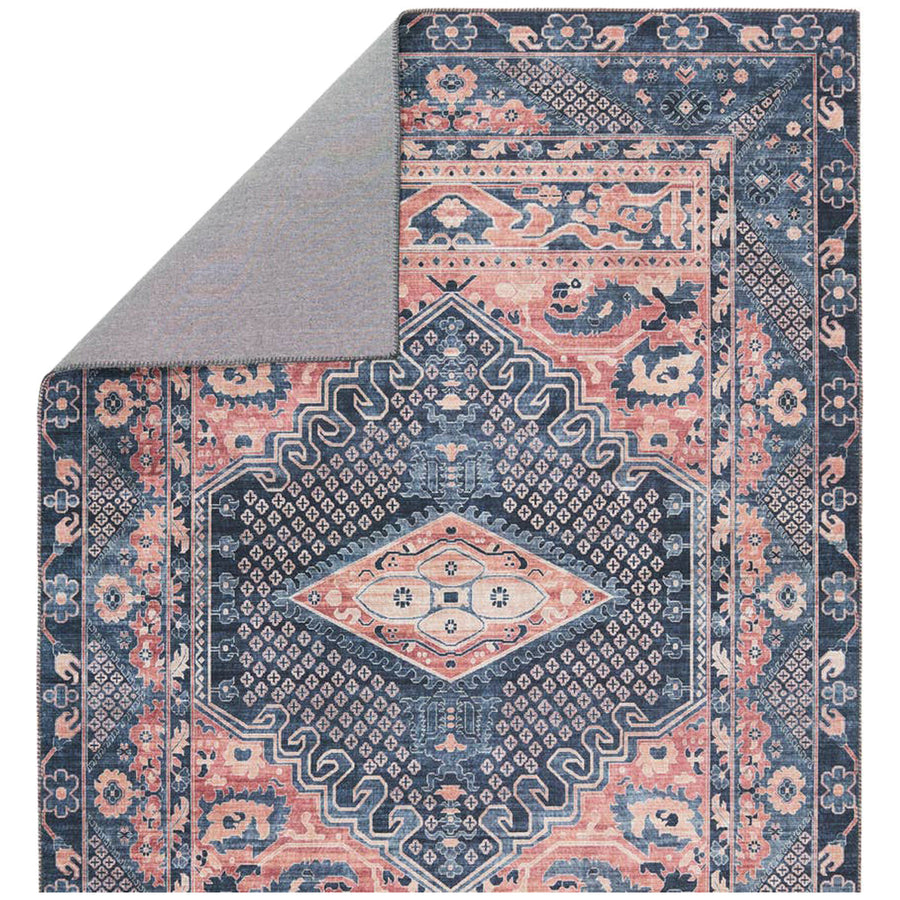 Jaipur Keyara by Nikki Chu Issa Medallion Dark Blue Pink KNC02 Rug