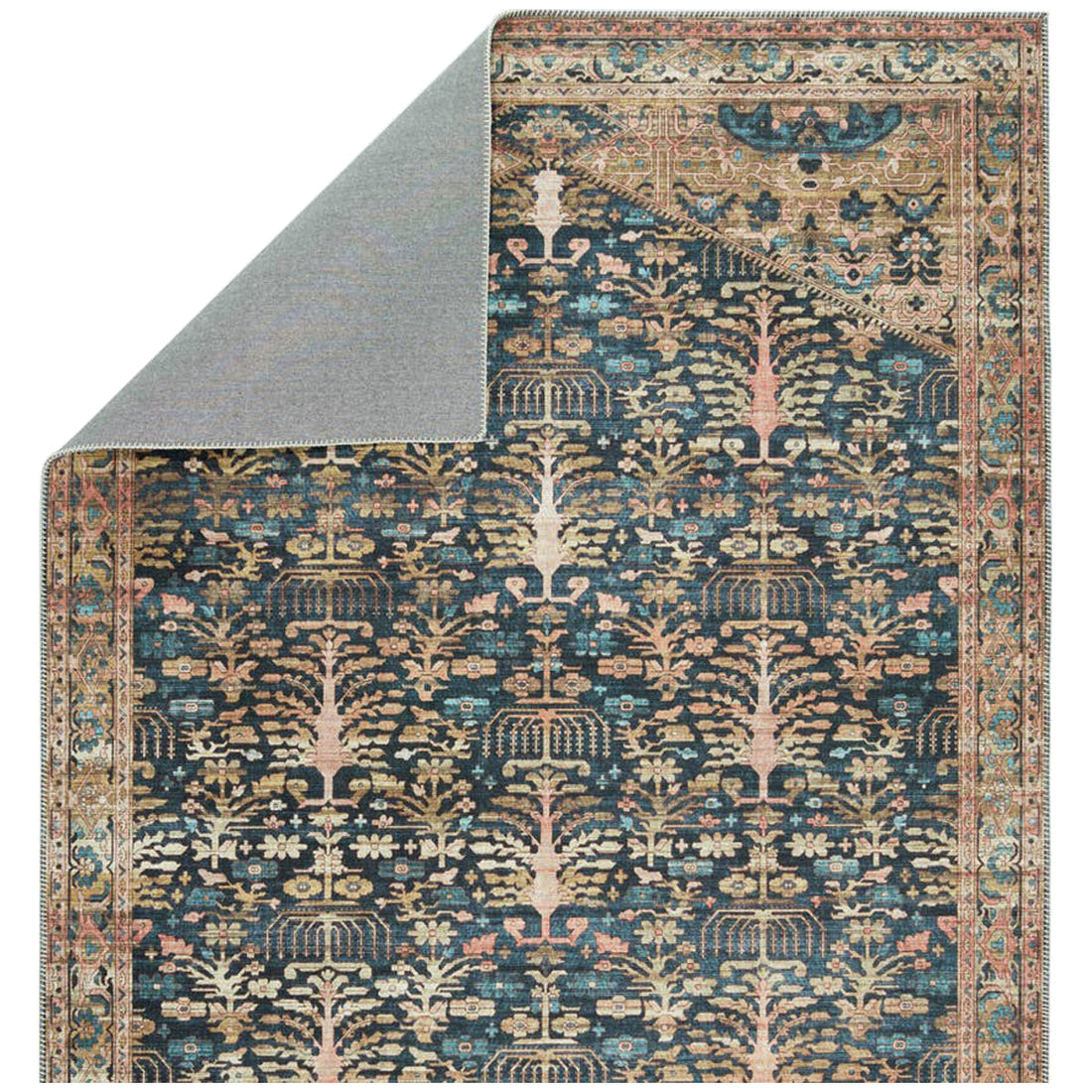 Jaipur Keyara by Nikki Chu Jayven Medallion Blue Tan KNC04 Rug