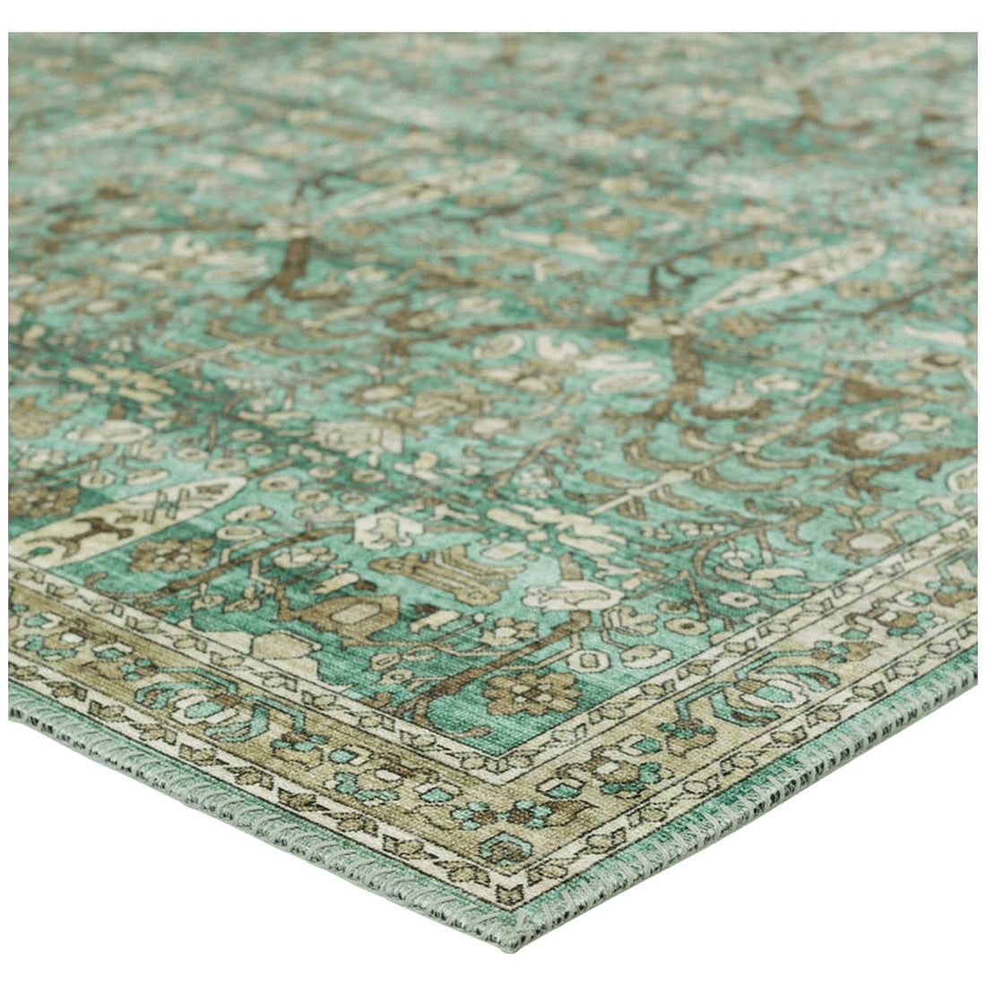 Jaipur Keyara by Nikki Chu Razi Trellis Green Tan KNC05 Rug