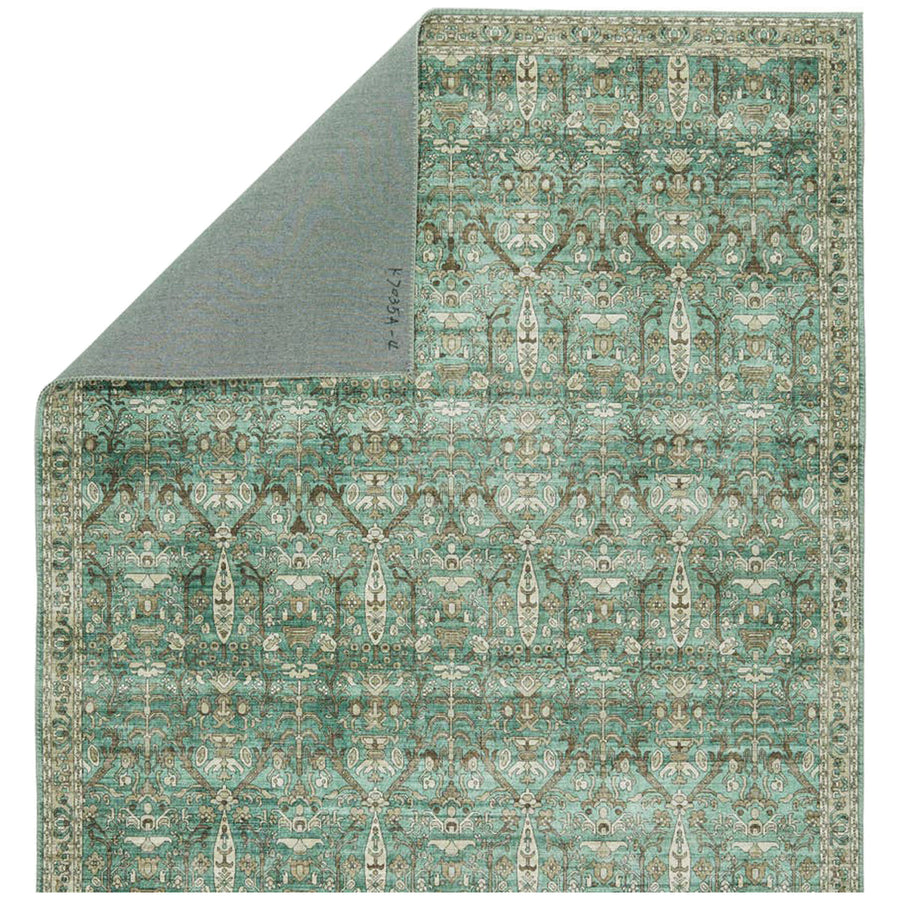 Jaipur Keyara by Nikki Chu Razi Trellis Green Tan KNC05 Rug