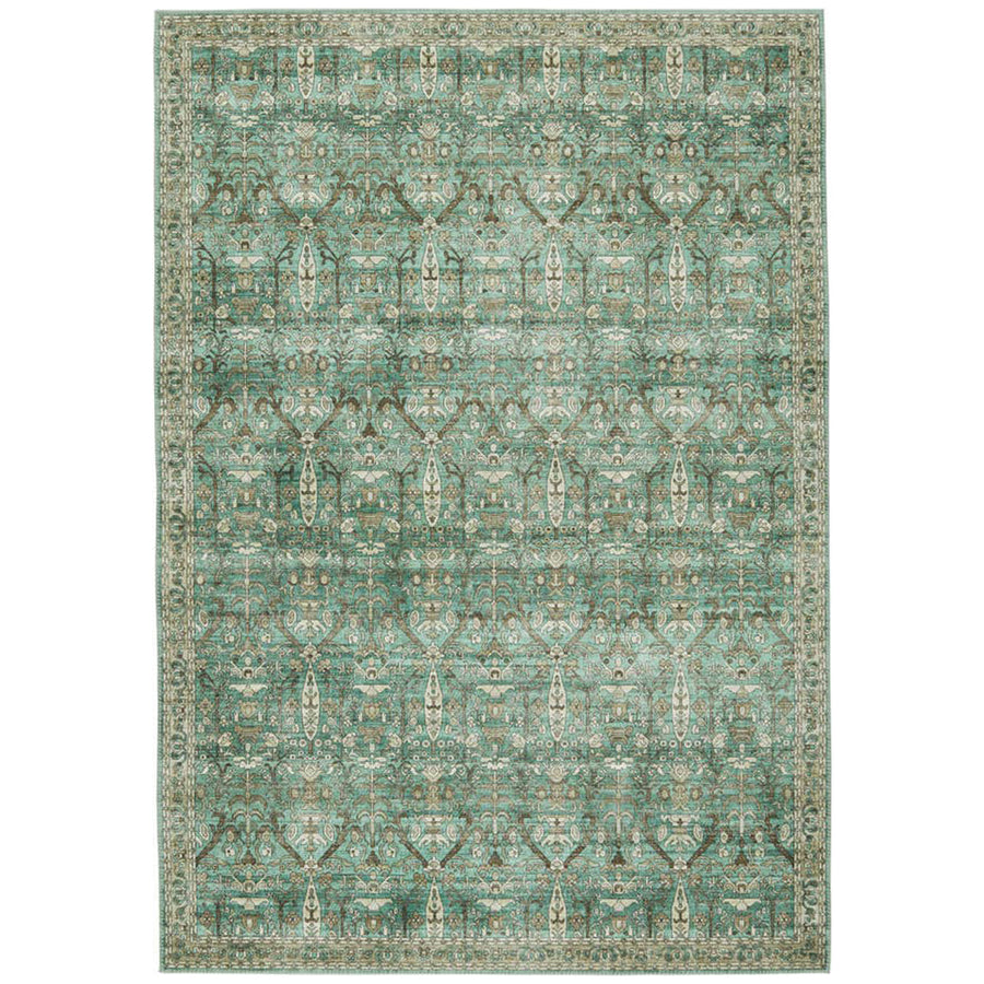 Jaipur Keyara by Nikki Chu Razi Trellis Green Tan KNC05 Rug