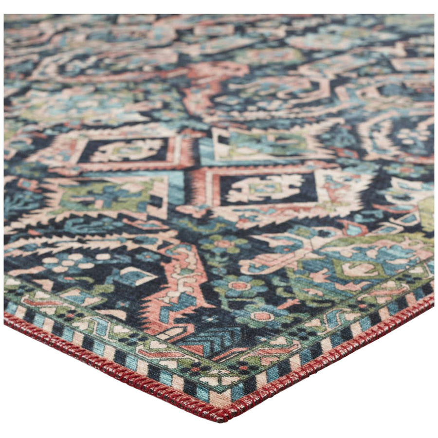 Jaipur Keyara by Nikki Chu Teleza Trellis Dark Blue Clay KNC06 Rug