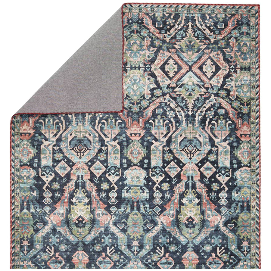 Jaipur Keyara by Nikki Chu Teleza Trellis Dark Blue Clay KNC06 Rug