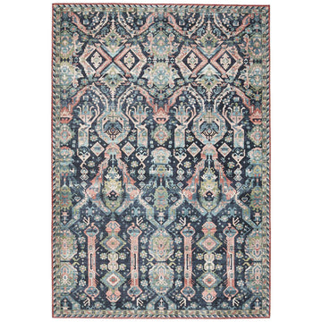 Jaipur Keyara by Nikki Chu Teleza Trellis Dark Blue Clay KNC06 Rug