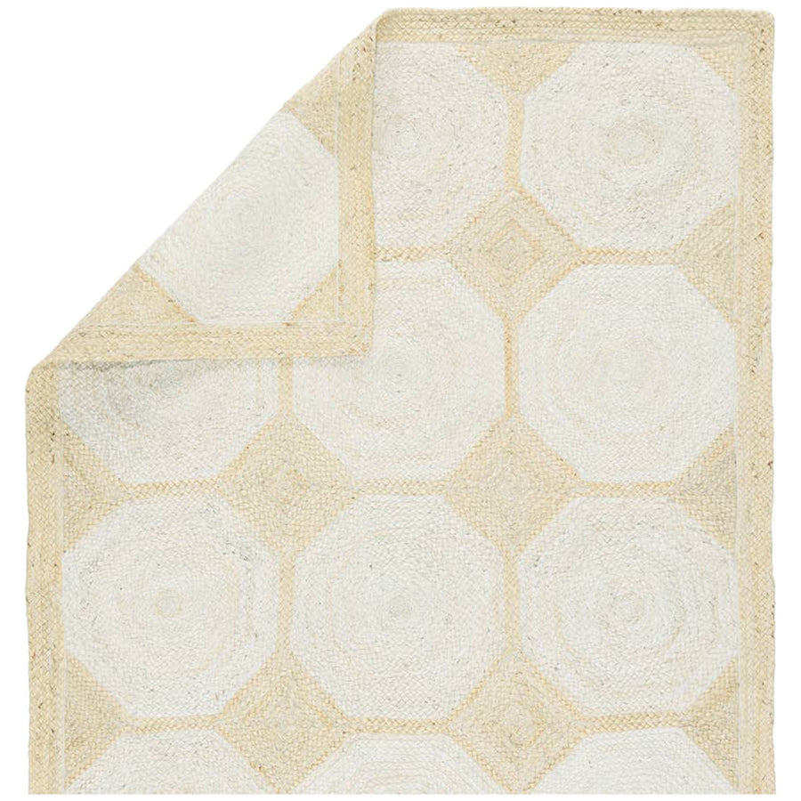 Jaipur Naturals Tobago Fiorita Geometric Light Beige White NAT43 Rug