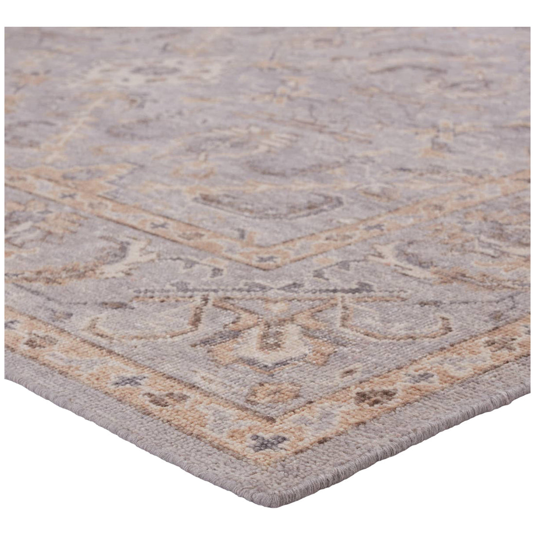 Jaipur Revolution Wyndham Trellis Oriental Light Gray Tan REL12 Rug