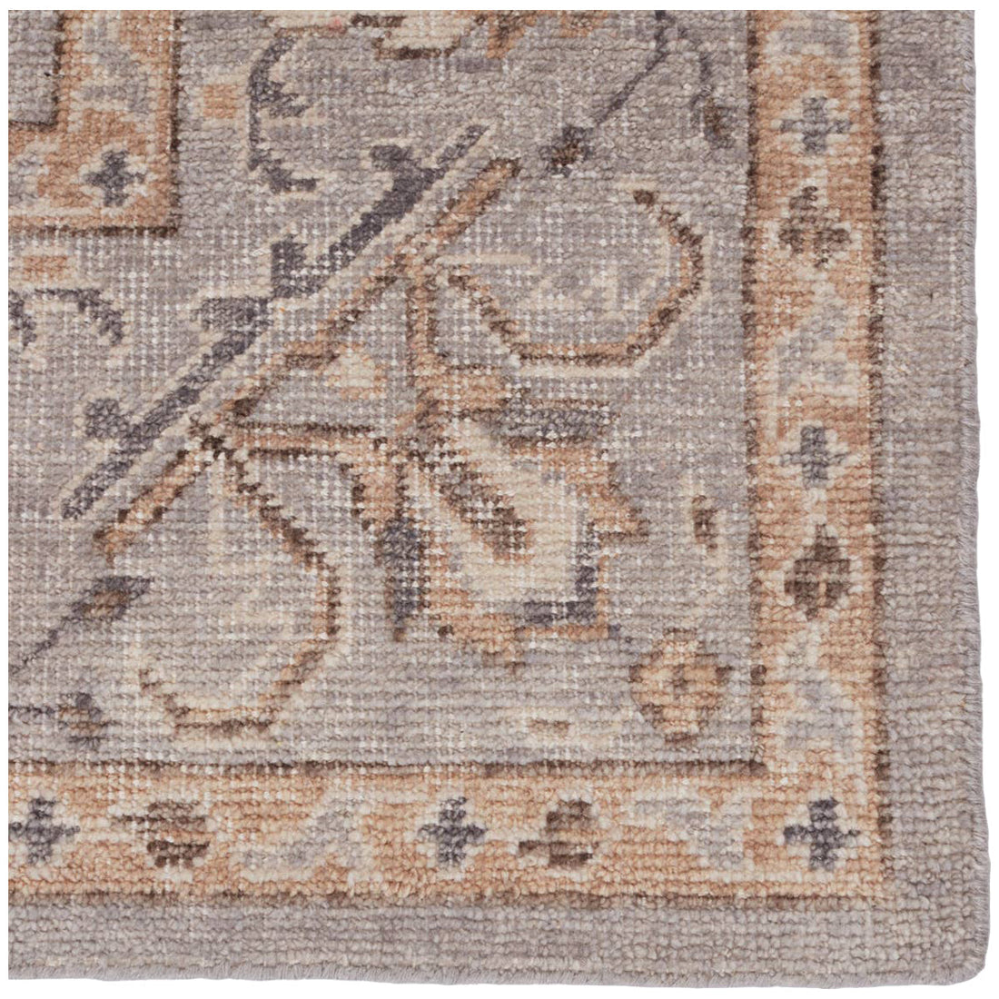 Jaipur Revolution Wyndham Trellis Oriental Light Gray Tan REL12 Rug