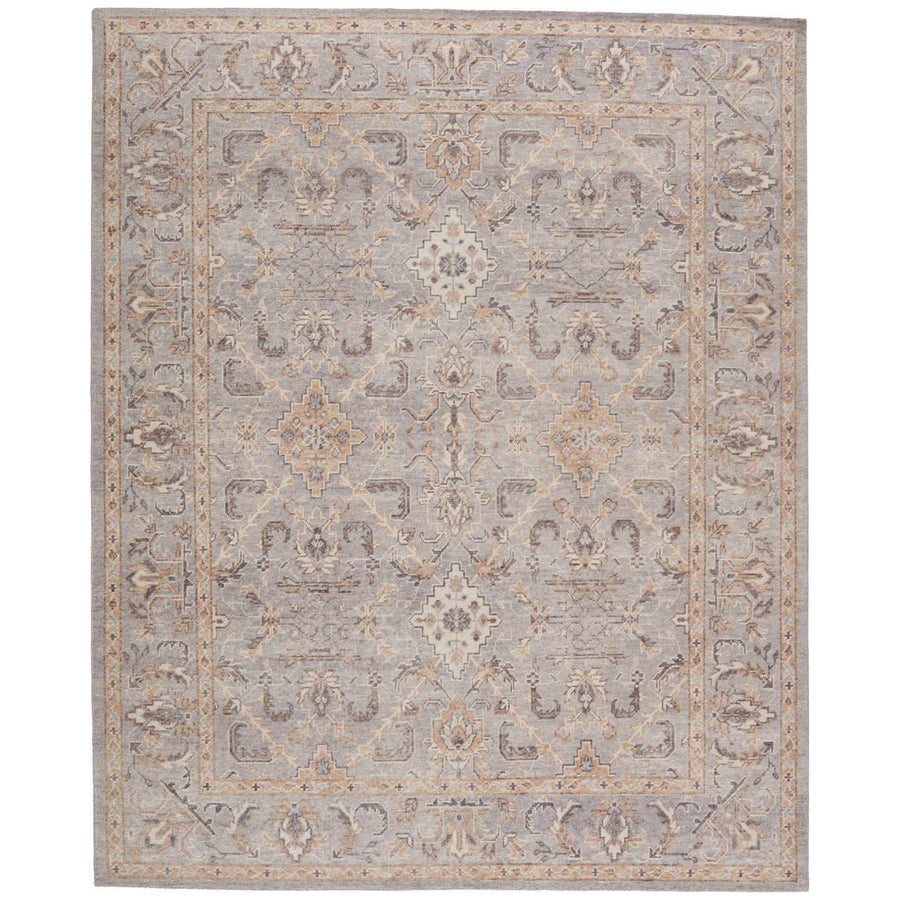 Jaipur Revolution Wyndham Trellis Oriental Light Gray Tan REL12 Rug