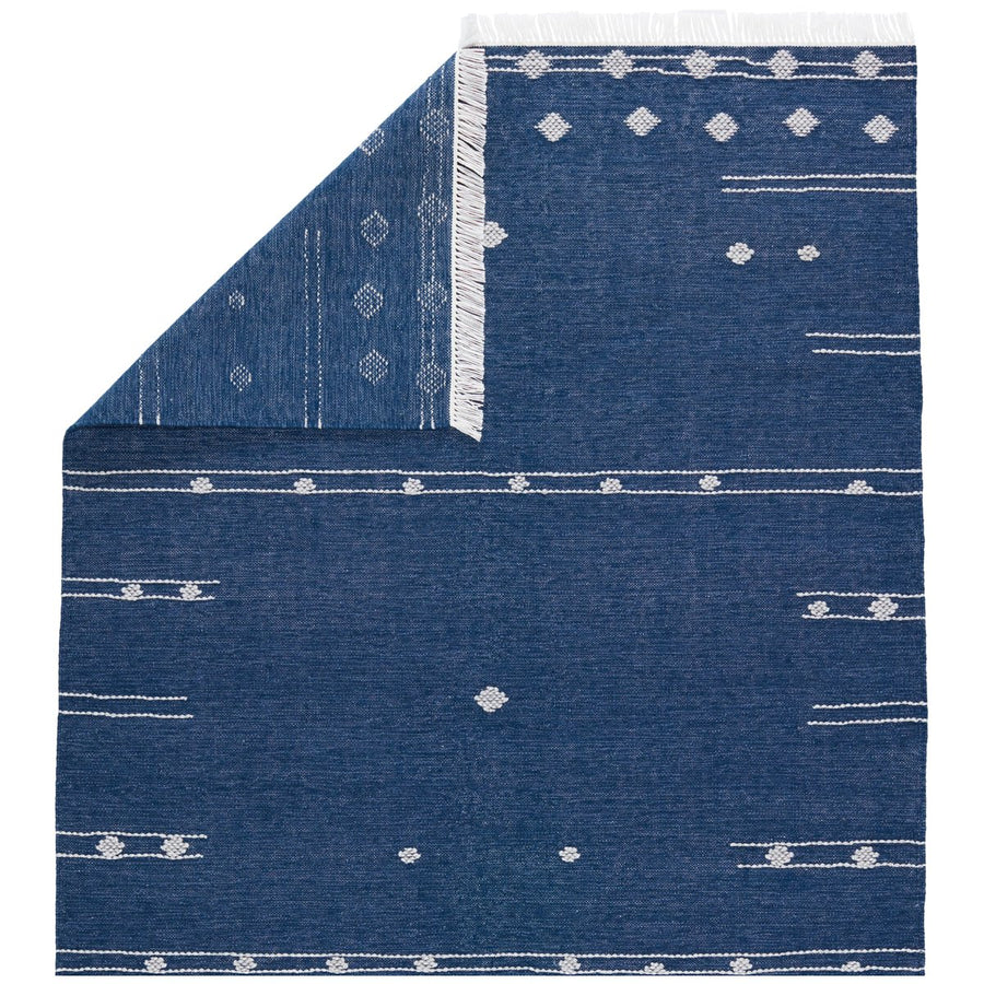 Jaipur Revelry Calli Geometric Tribal Blue White RVR02 Rug