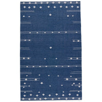 Jaipur Revelry Calli Geometric Tribal Blue White RVR02 Rug