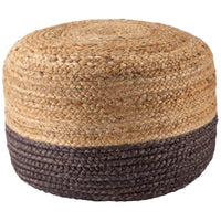 Jaipur Saba Oliana Ombre Stripes Dark Gray Beige SAA13 Cylinder Pouf