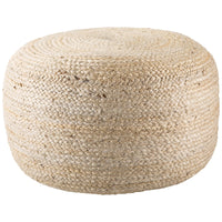 Jaipur Saba Mesa Solid White SAA15 Cylinder Pouf