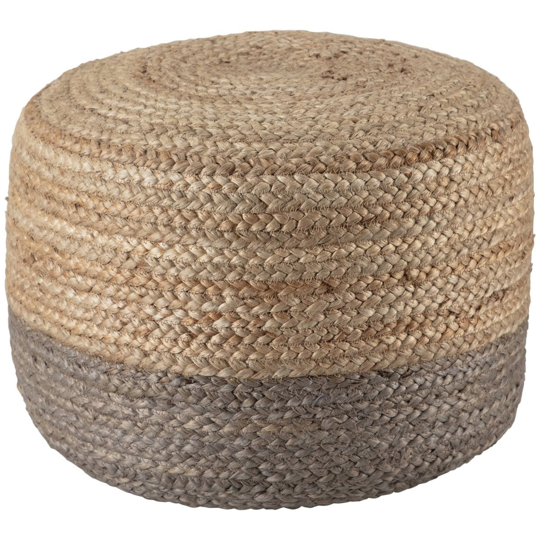 Jaipur Saba Oliana Ombre Stripes Taupe Beige SAA16 Cylinder Pouf