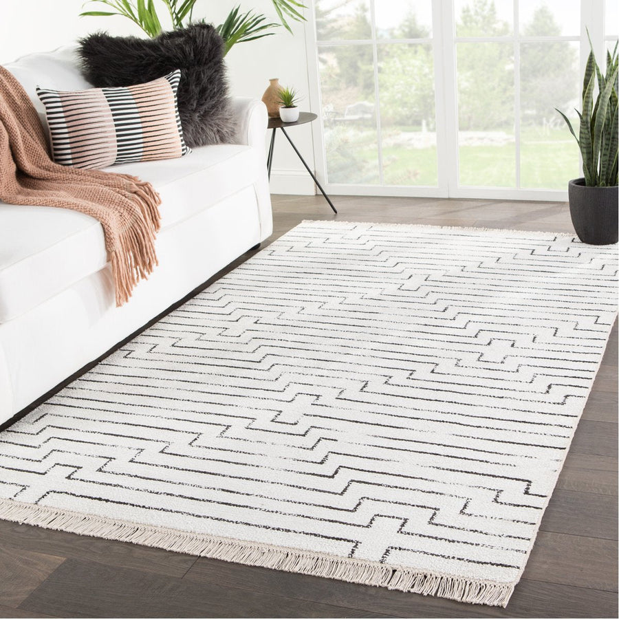 Jaipur Satellite Alloy Geometric Pattern SAT02 Rug