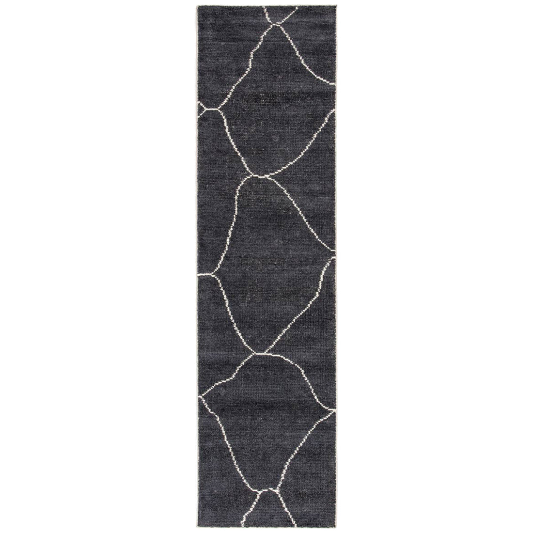 Jaipur Black White Rayon Cotton SAT05 Rug