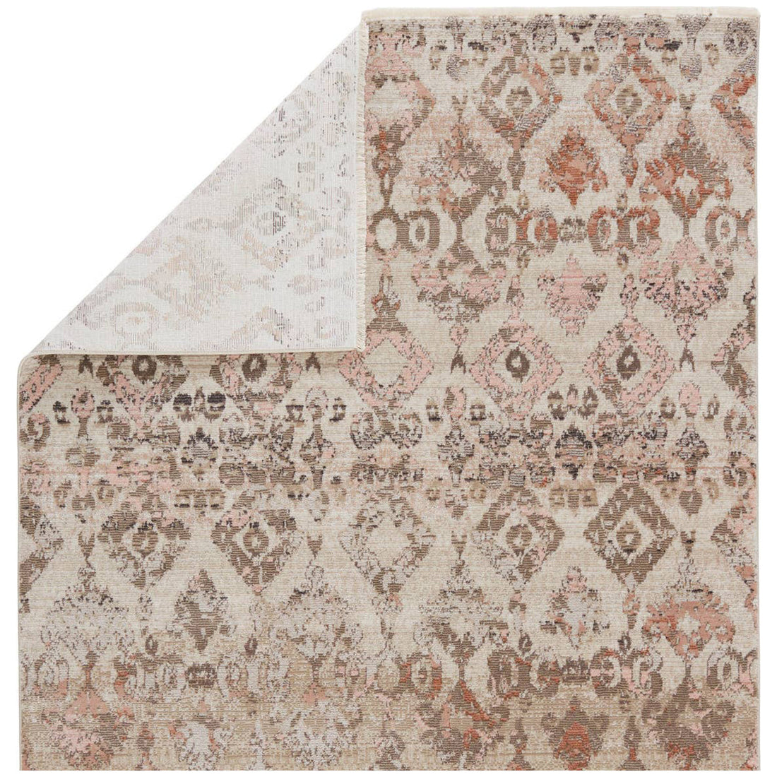 Jaipur Sanaa by Nikki Chu Asani Ikat Tan Light Pink SBC01 Area Rug