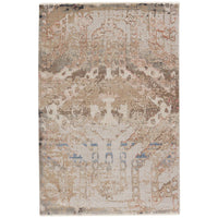 Jaipur Sanaa by Nikki Chu Yarden Medallion Tan Gray SBC04 Area Rug