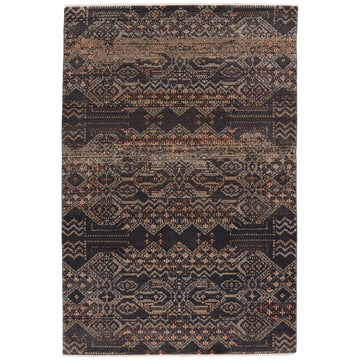 Jaipur Sanaa by Nikki Chu Tamari Tribal Black Light Pink SBC10 Rug