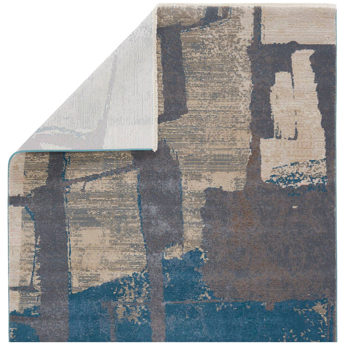 Jaipur Sanaa by Nikki Chu Lehana Abstract Blue Gray SBC12 Area Rug