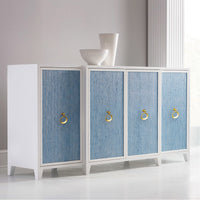 Somerset Bay Home Costa 4-Door Credenza - White Painted