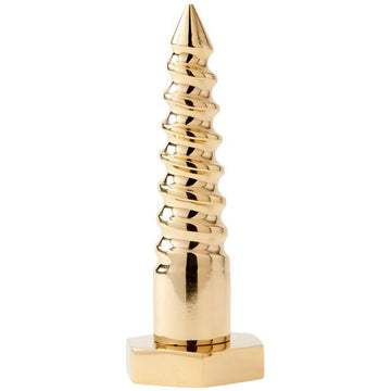 Villa & House Screw Statue, Brass Finish