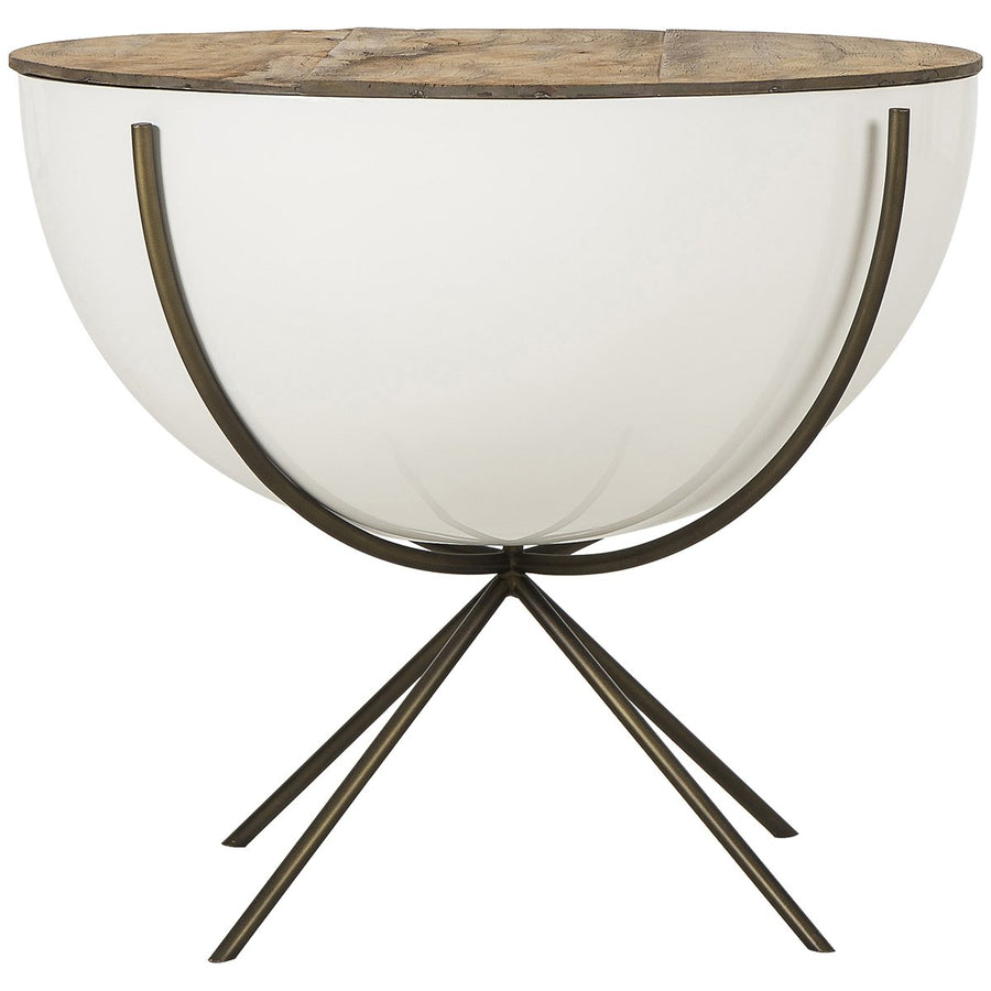 Thomas Bina Danica 24-Inch Bowl Side Table - Peroba