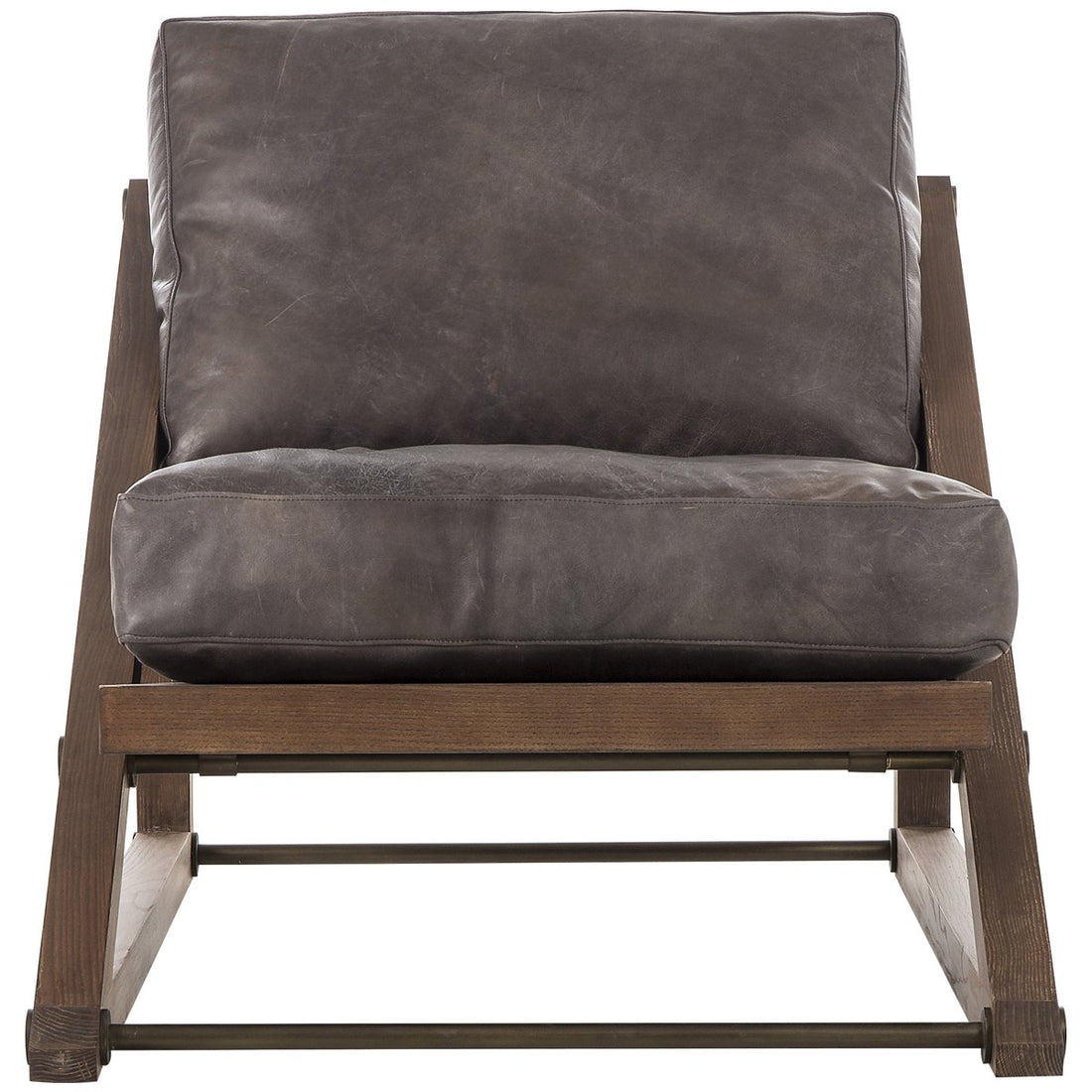 Thomas Bina Teddy Chair - Destroyed Black Leather