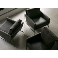 Thomas Bina Vanessa Chair - Destroyed Black Leather