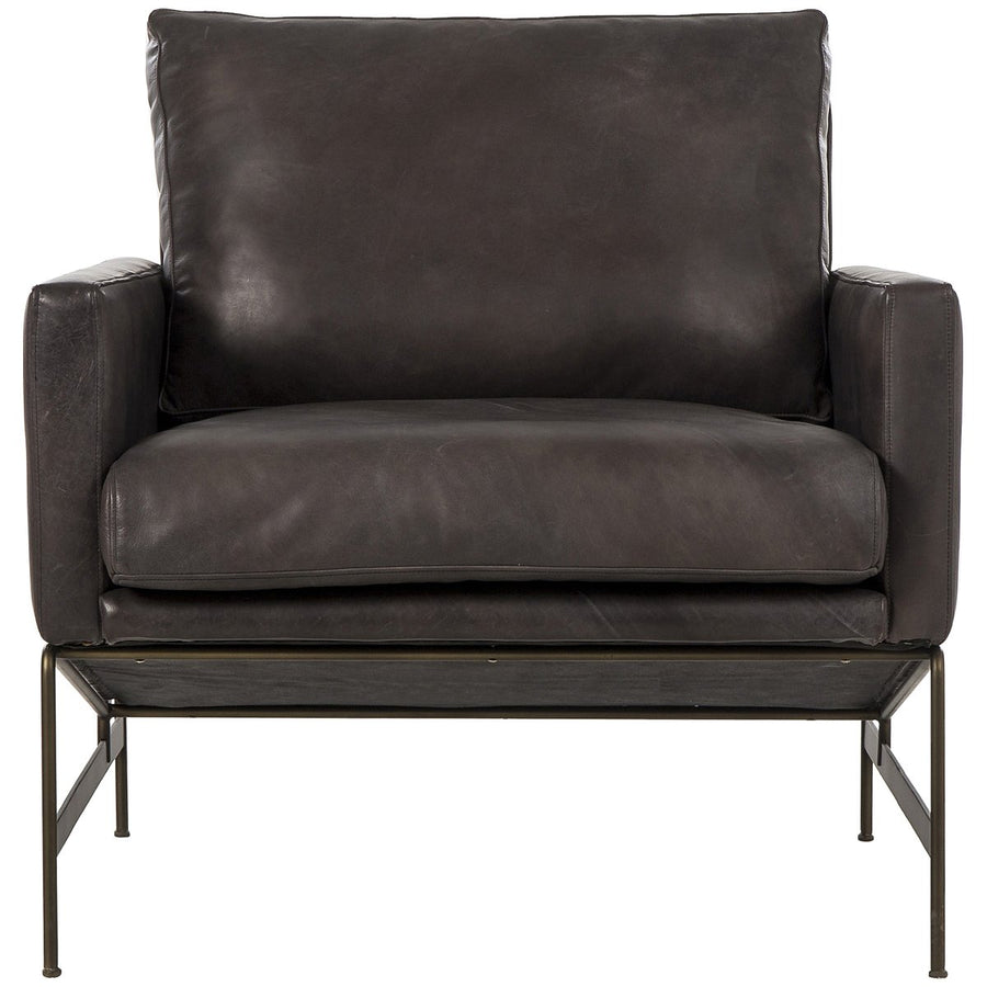 Thomas Bina Vanessa Chair - Destroyed Black Leather